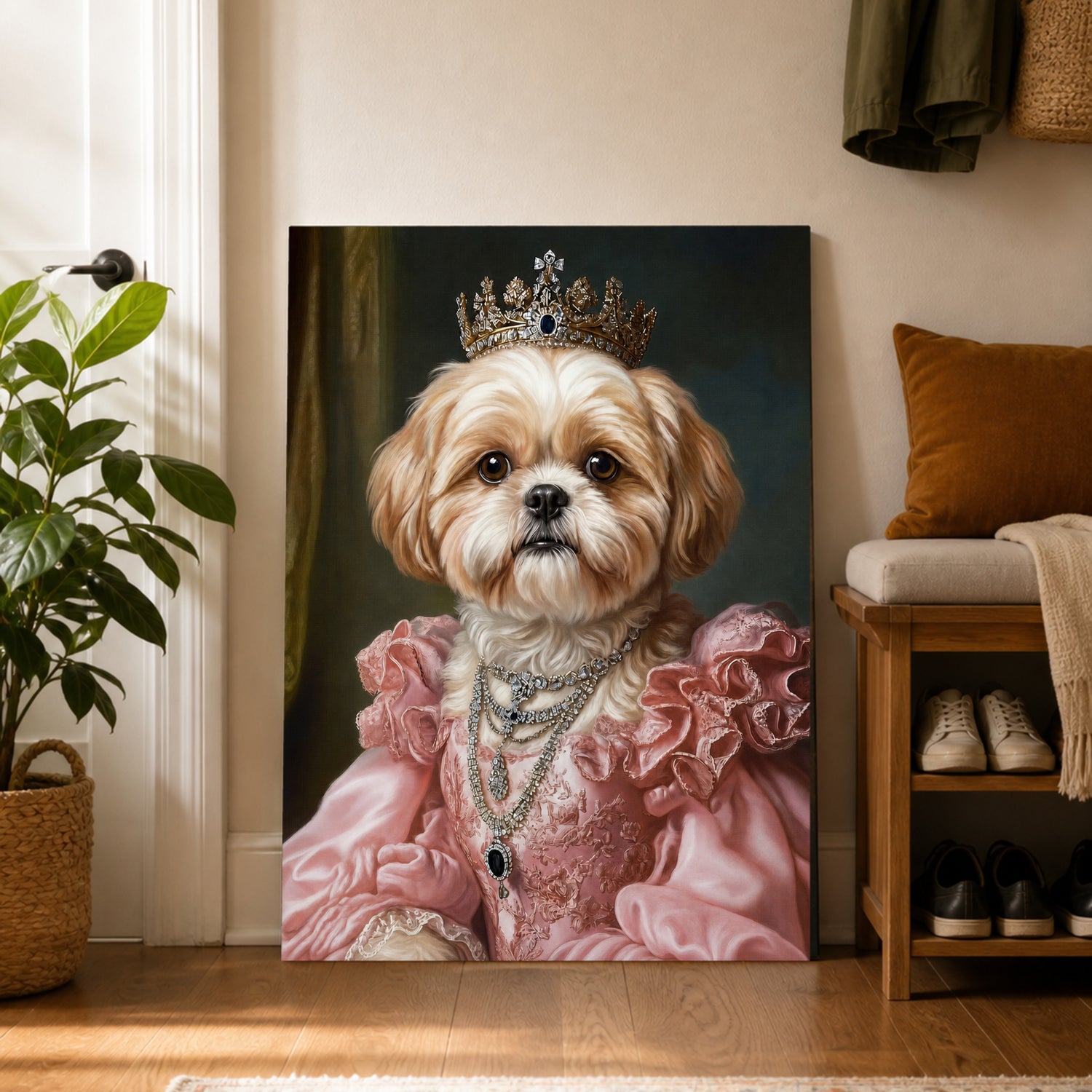 Pet Art Pembe Prenses Kanvas Tablo