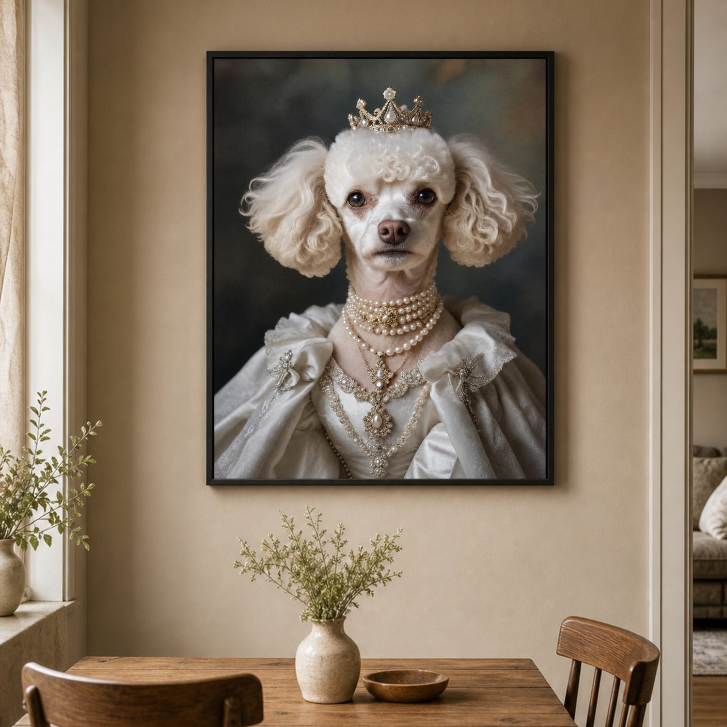 Pet Art İnci Zarafeti Kanvas Tablo