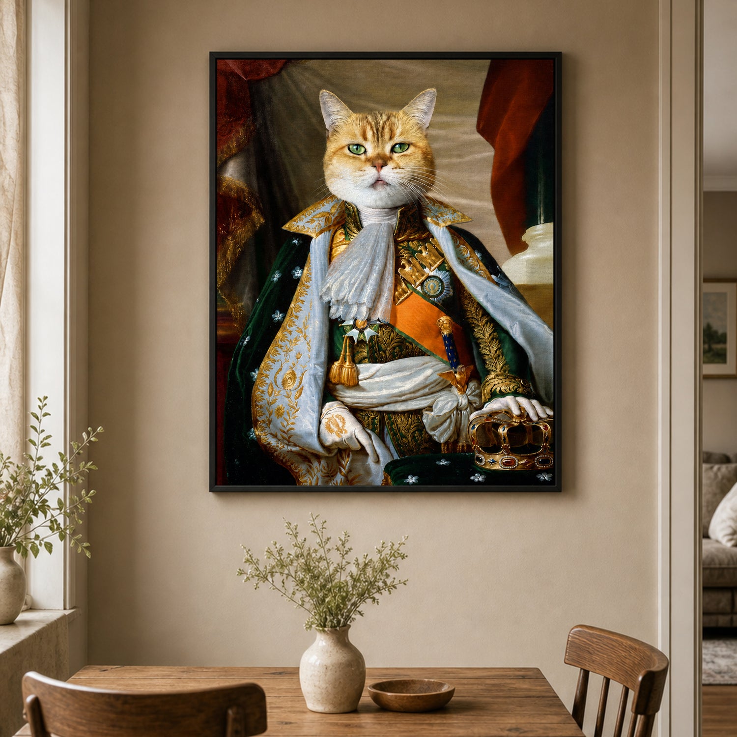 Pet Art İmparator Şıklığı Kanvas Tablo
