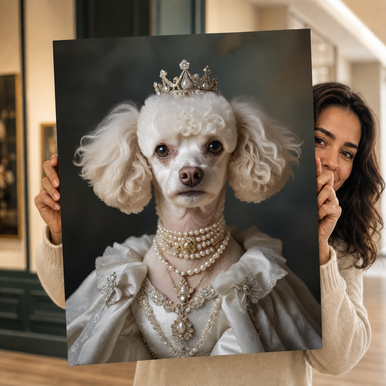 Pet Art İnci Zarafeti Kanvas Tablo