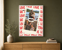 True Love Temalı Kişiye Özel Çerçeveli Poster