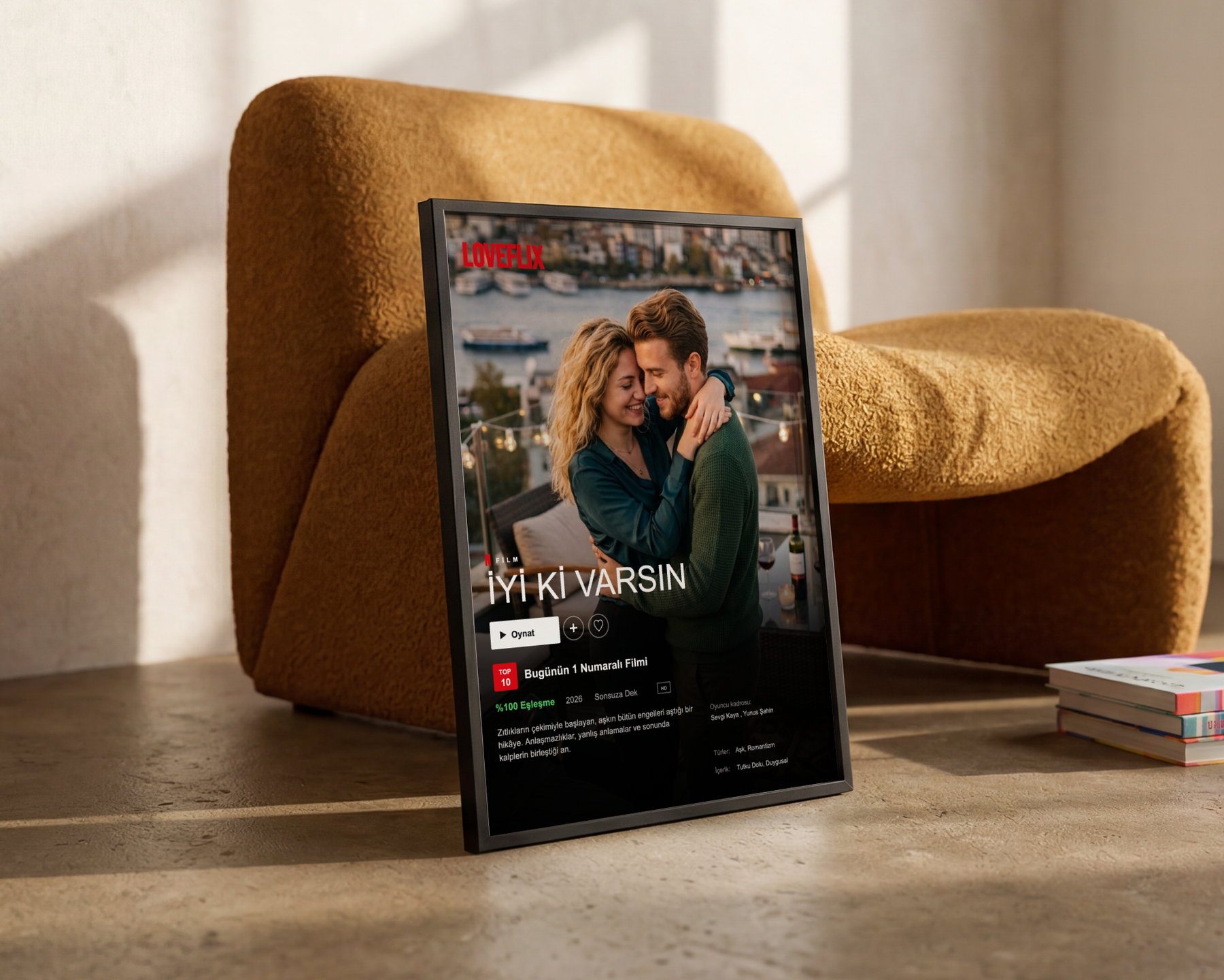 Netflix Temalı Kişiye Özel Poster Tablo