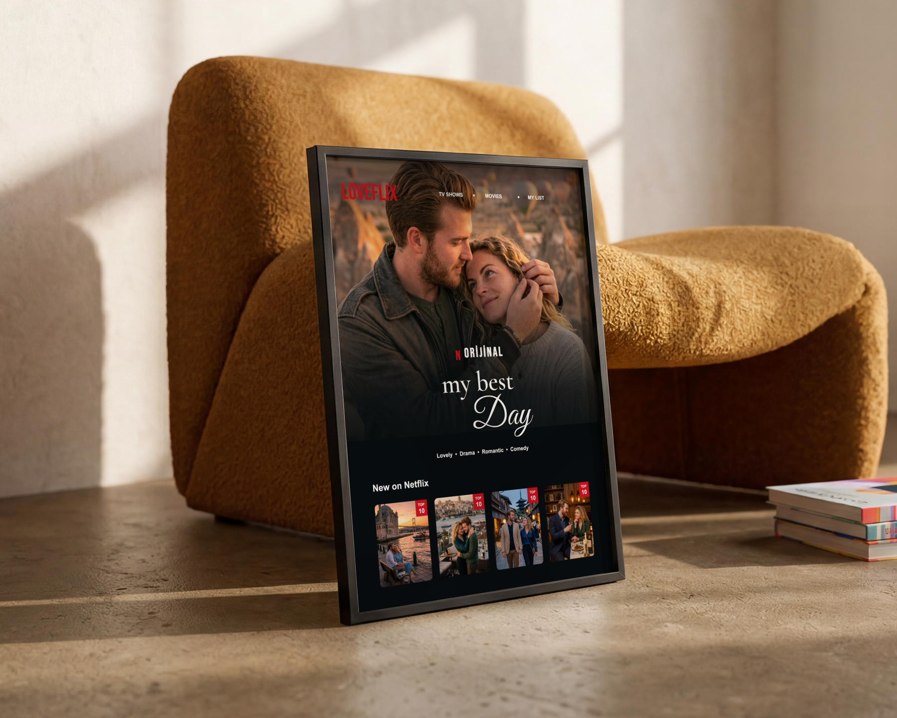 My Best Day Netflix Temalı Kişiye Özel Çerçeveli Poster