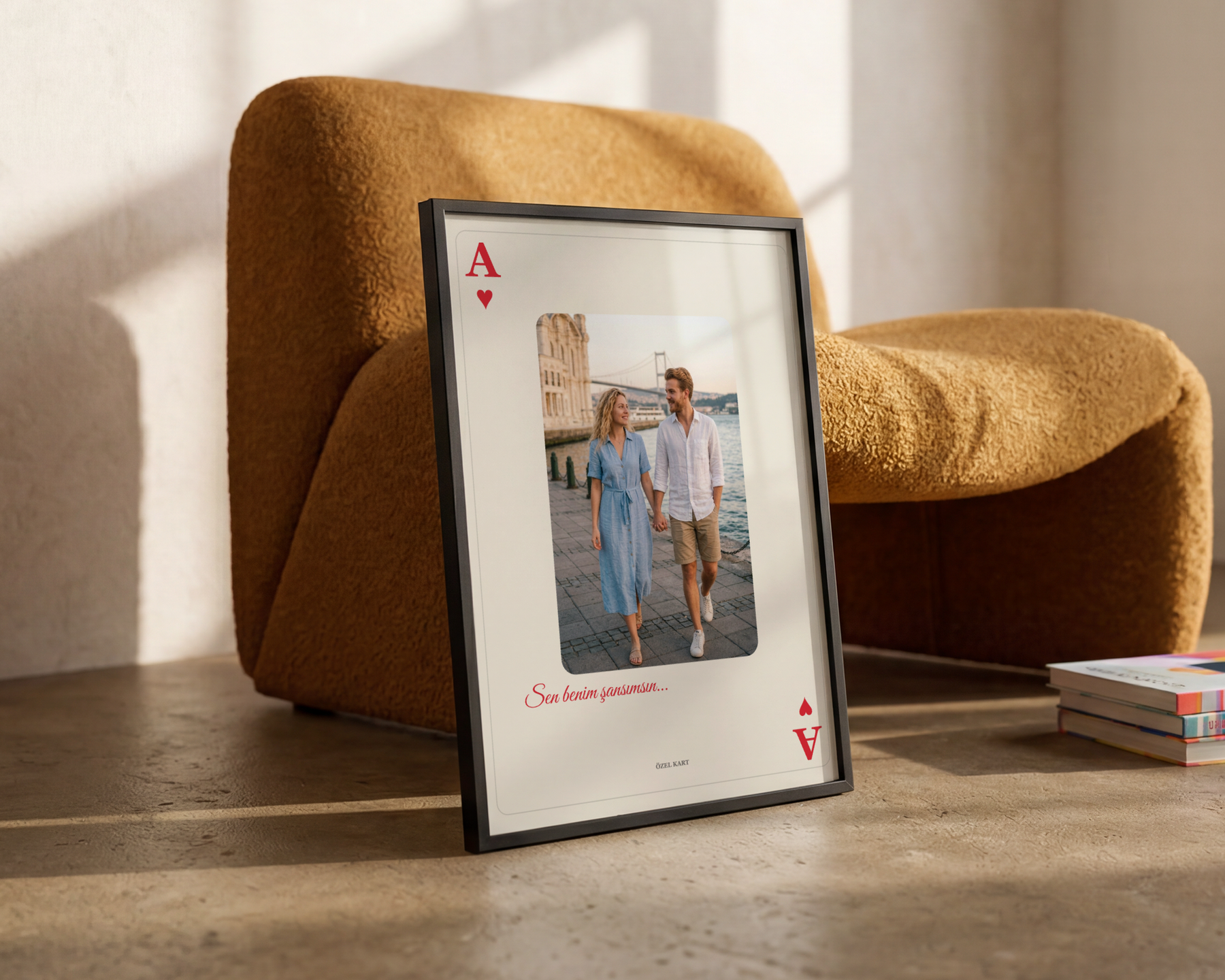 İskambil Kartı Temalı Kişiye Özel Poster Tablo
