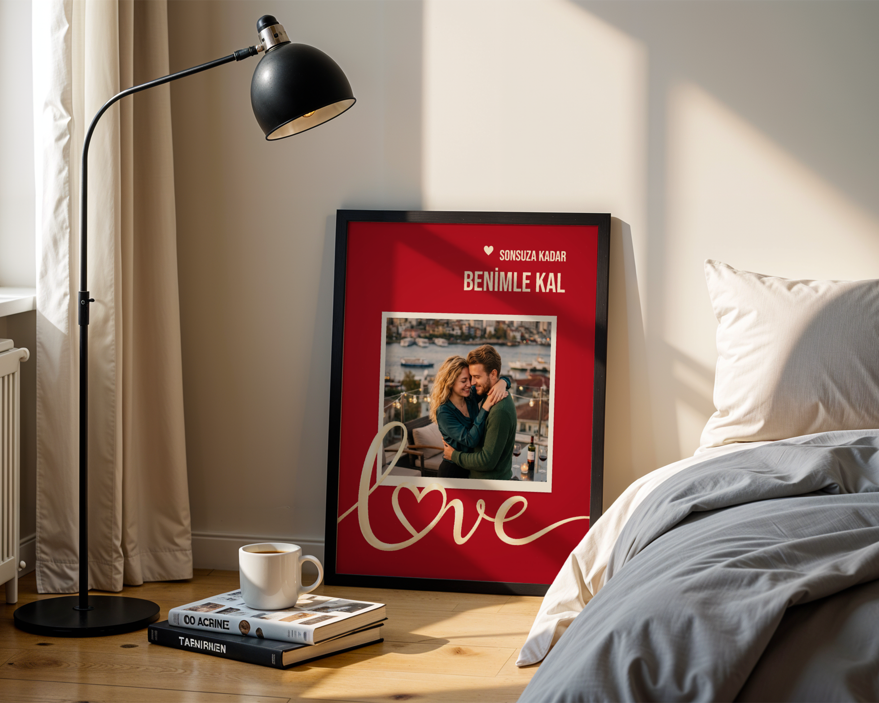 Sonsuza Kadar Benimle Kal Kişiye Özel Çerçeveli Poster