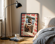 True Love Temalı Kişiye Özel Çerçeveli Poster