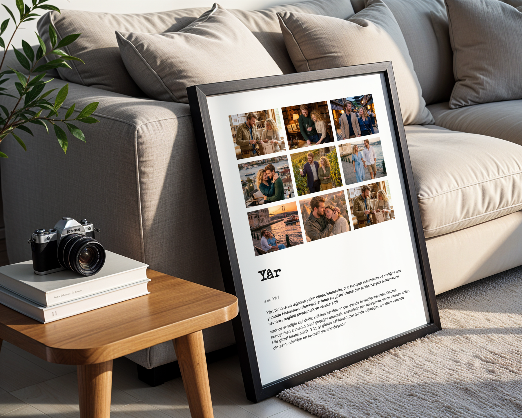 Sözlük Temalı Kişiye Özel Poster Tablo