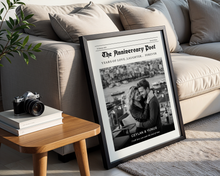 Gazete Temalı Kişiye Özel Çerçeveli Poster
