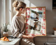 True Love Temalı Kişiye Özel Çerçeveli Poster