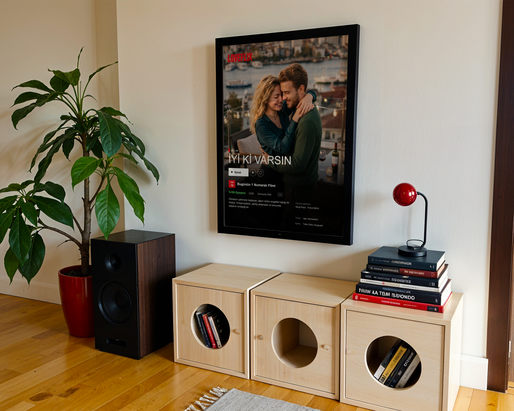 Netflix Temalı Kişiye Özel Poster Tablo
