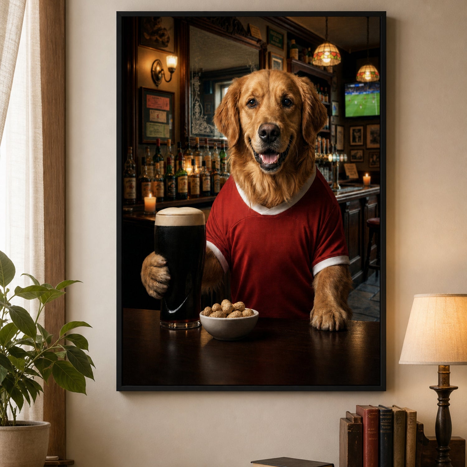 Pet Art Bar Keyfi Kanvas Tablo