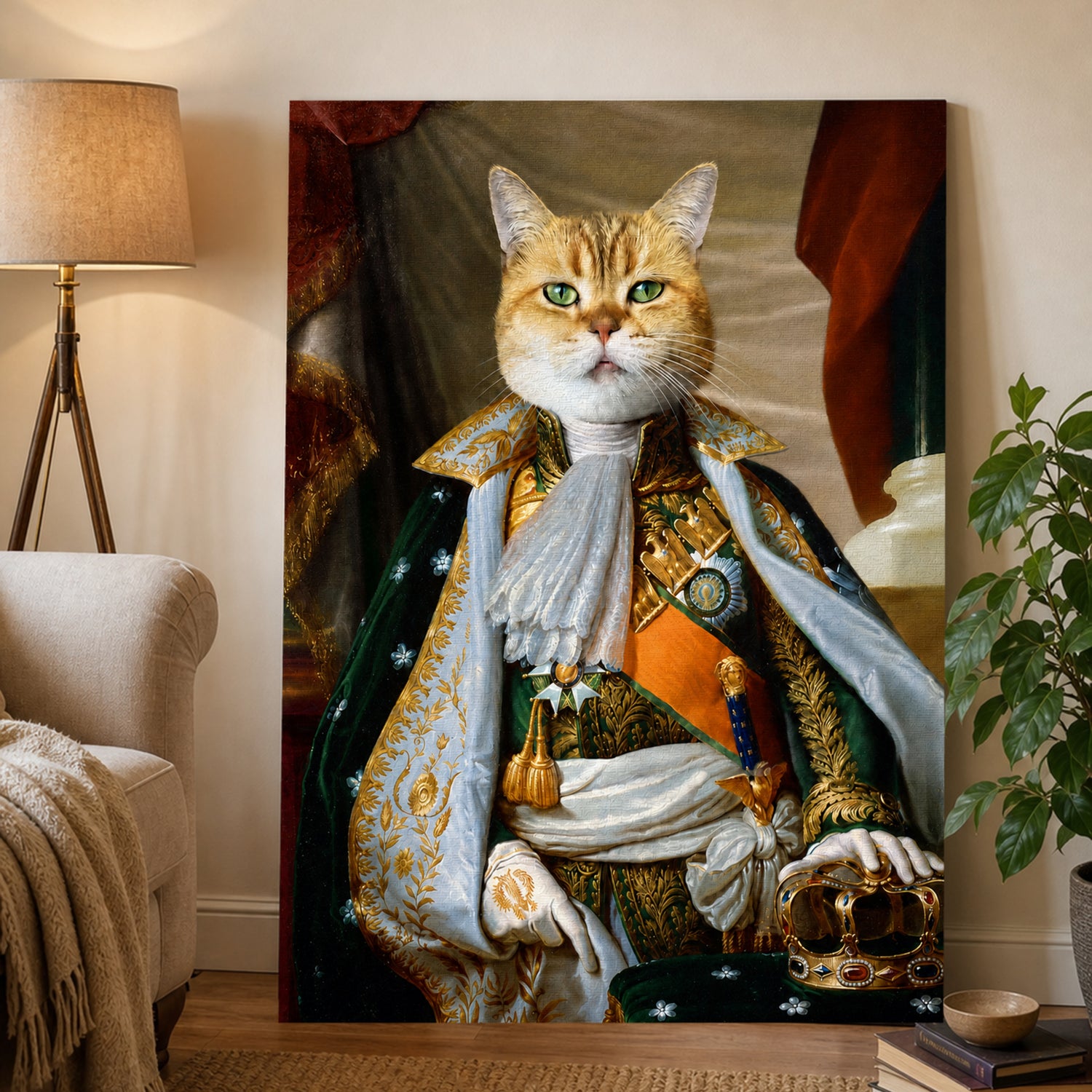 Pet Art İmparator Şıklığı Kanvas Tablo