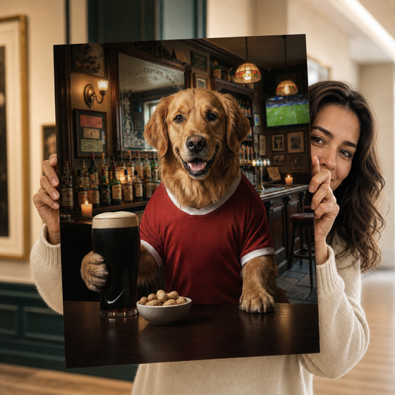 Pet Art Bar Keyfi Kanvas Tablo
