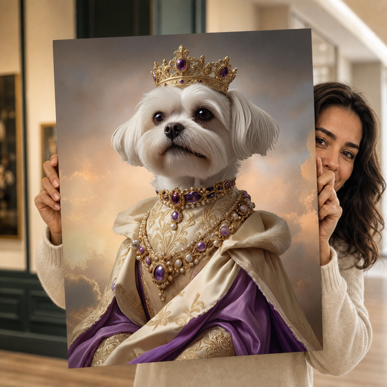 Pet Art Mor Hanedan Kanvas Tablo