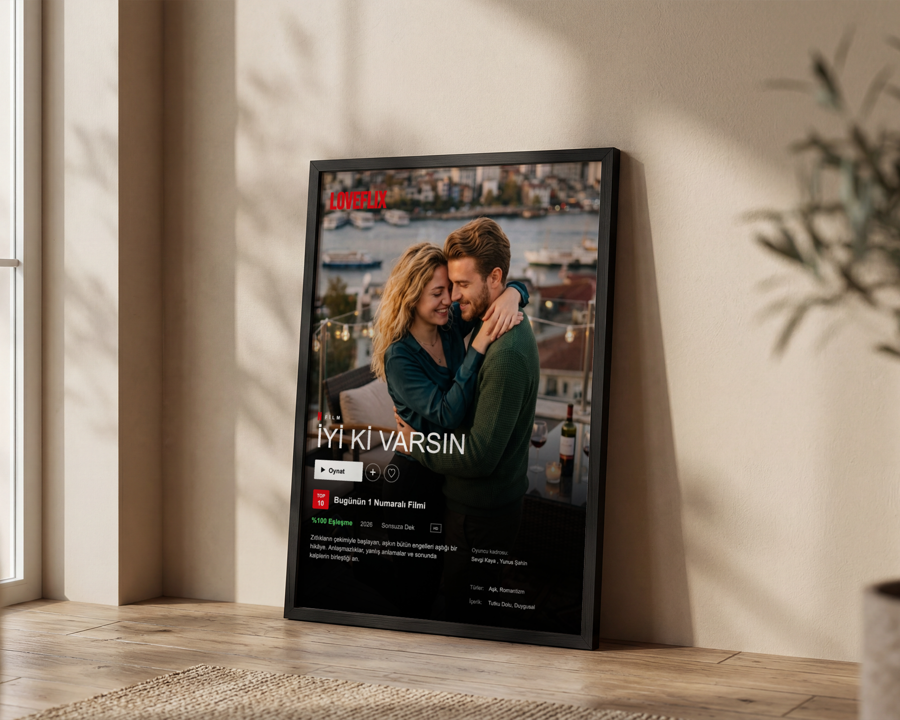 Netflix Temalı Kişiye Özel Poster Tablo