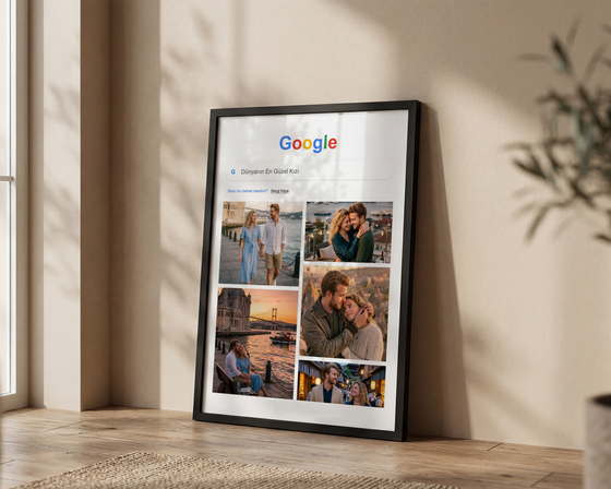 Google Temalı Kişiye Özel Poster Tablo