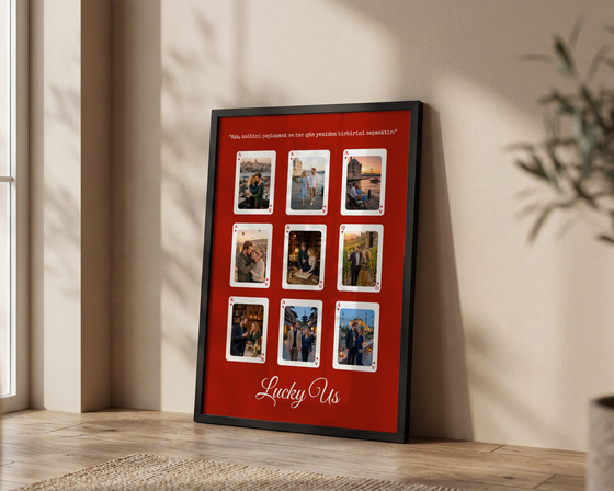 Lucky As Temalı Kişiye Özel Poster Tablo